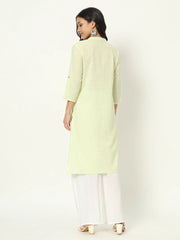 Oasis Lime Airy Linen Long Kurti