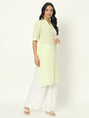 Oasis Lime Airy Linen Long Kurti