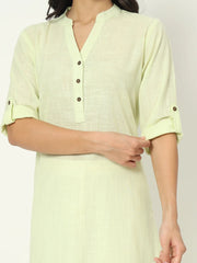 Oasis Lime Airy Linen Long Kurti