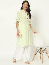 Oasis Lime Airy Linen Long Kurti