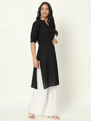 Z-Black Airy Linen Long Kurti