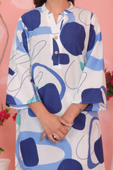 Blue Mirage Coord Set