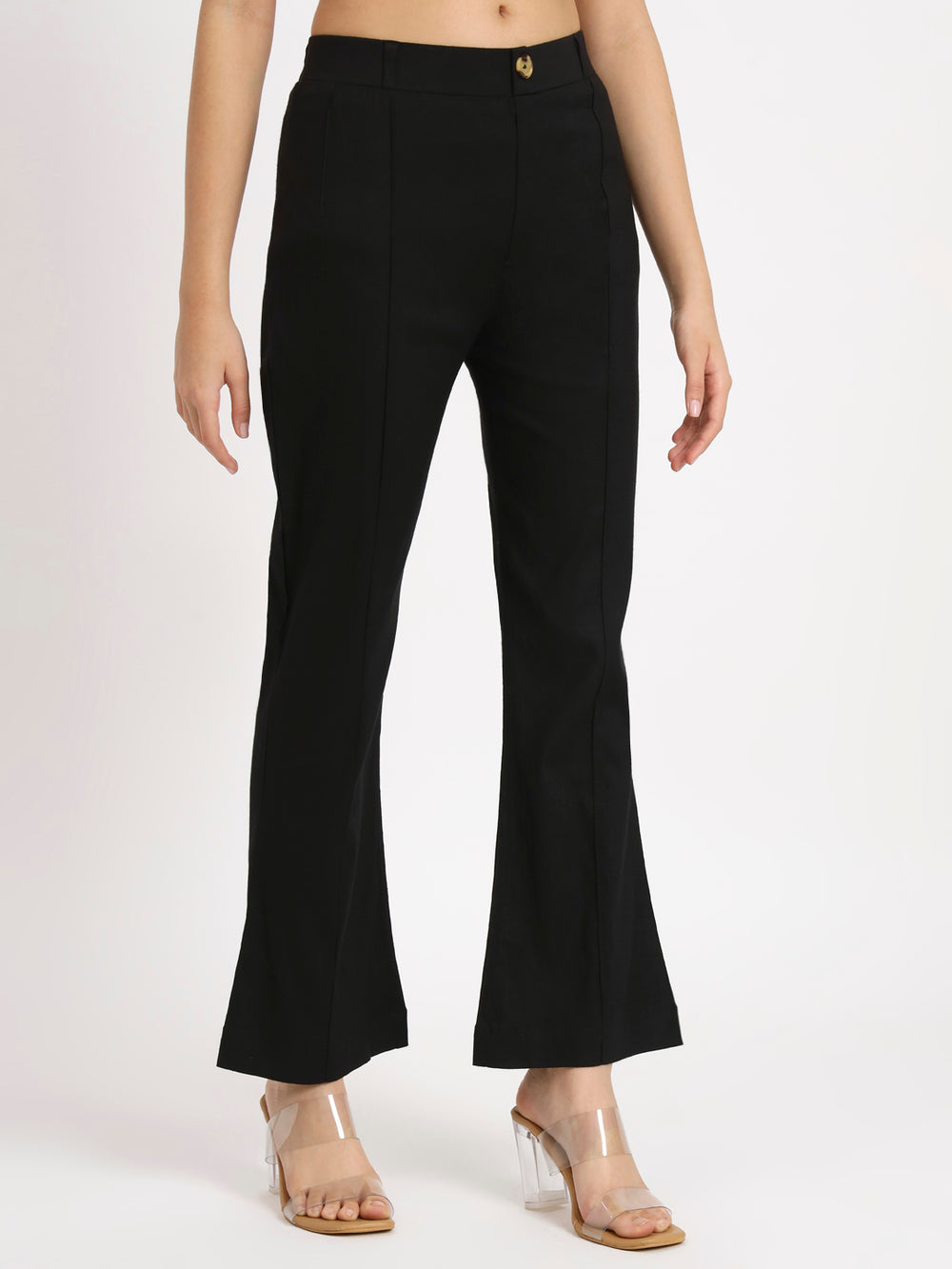 Black Bell Bottom Pants