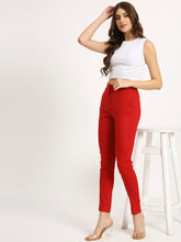 Red Colour Lycra pants