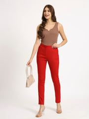 Red Colour Lycra pants