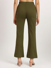 Olive Green Bell Bottom Pants