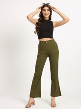 Olive Green Bell Bottom Pants