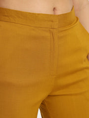 Mustard Colour Lycra Pants