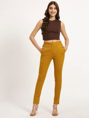 Mustard Colour Lycra Pants