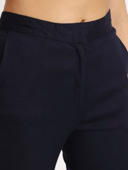 Navy Blue Colour Lycra Pants