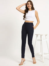 Navy Blue Colour Lycra Pants