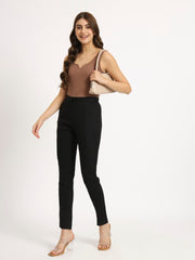 Black Colour Lycra Pants