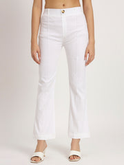White Bell Bottom Pants
