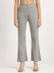Ash Grey Bell Bottom Pants