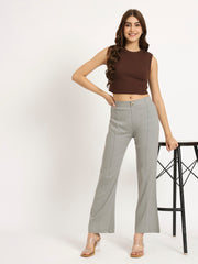 Ash Grey Bell Bottom Pants