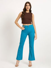Chill Blue Bell Bottom Pants