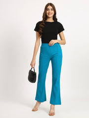 Chill Blue Bell Bottom Pants
