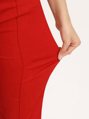 Lava Red Bell Bottom Pants