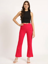 Crimson Red Bell Bottom Pants