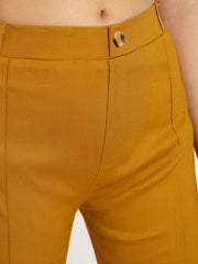 Mustard Bell Bottom Pants