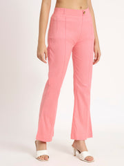 Blush Pink Bell Bottom Pants