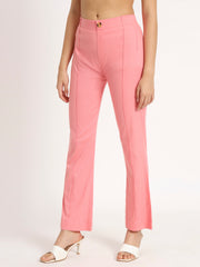 Blush Pink Bell Bottom Pants