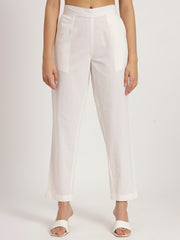 white cotton pants for women
