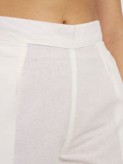 white cotton pants for women