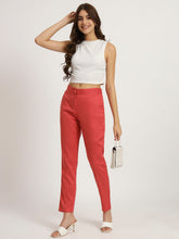 Crimson Red Colour Lycra Pants