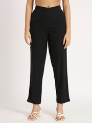 black cotton pants for women