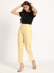 Beige Cotton Pant