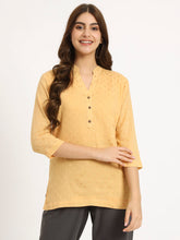 Beige Buta Short Kurti