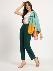Bottle Green Cotton Pant