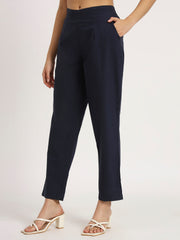 navy blue cotton pants