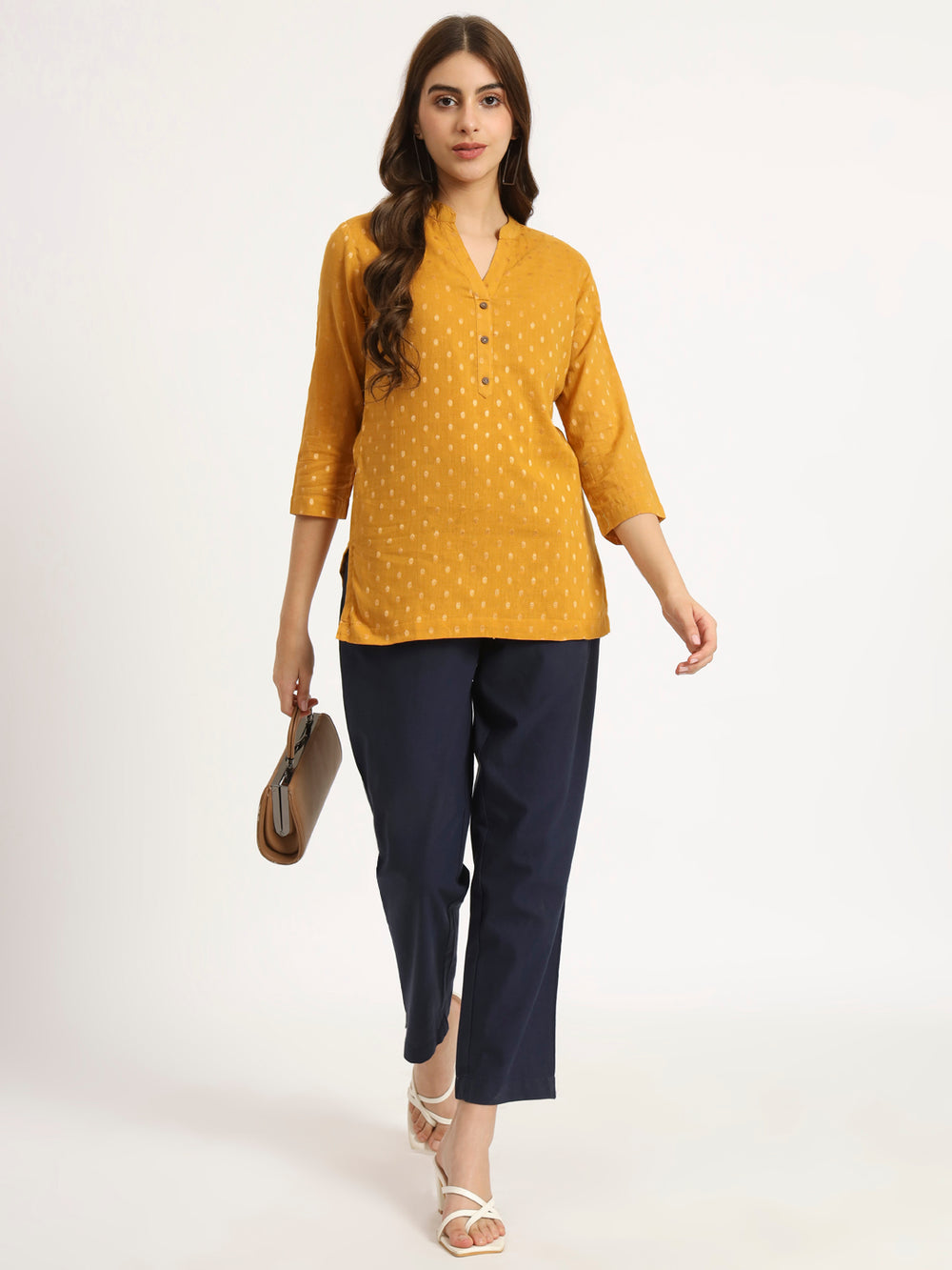 navy blue cotton pants