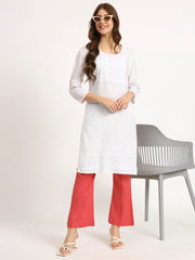 Valentine Red Bell Bottom Pants