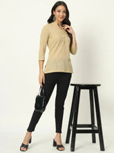 Desert Sand Linen Short Kurti