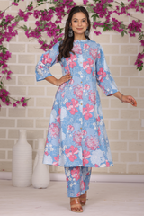 Blossom Breeze Blue Coord Set