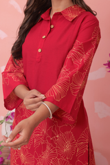 Crimson Bloom Coord Set