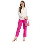 Hot Pink Cotton Pant