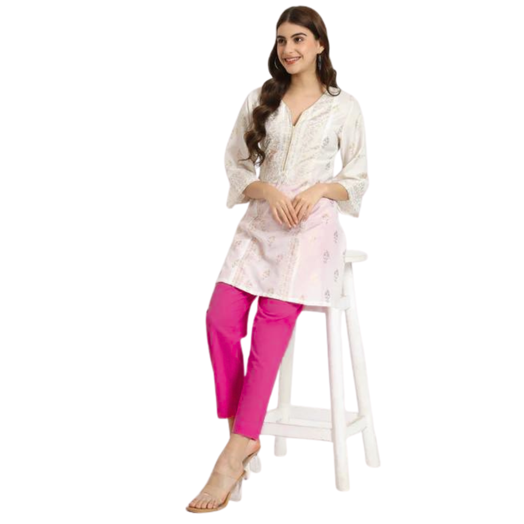 Hot Pink Cotton Pant