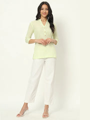 Oasis Lime Linen Short Kurti