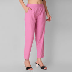 Rose Taupe Cotton Pant