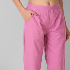 Rose Taupe Cotton Pant