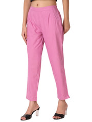 Rose Taupe Cotton Pant