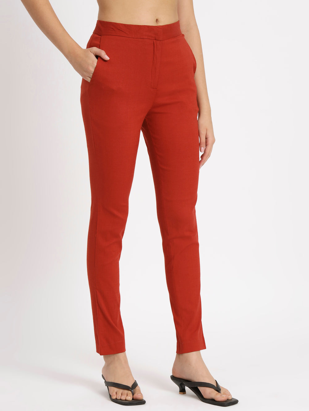 Maroon Colour Lycra Pants