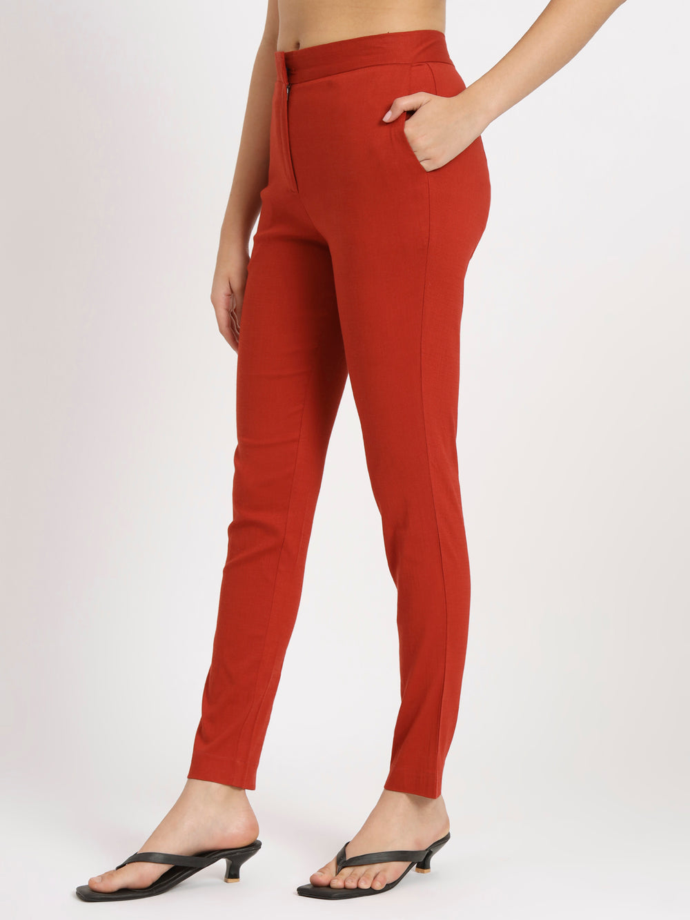 Maroon Colour Lycra Pants