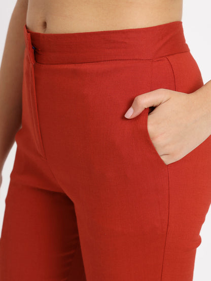 Maroon Colour Lycra Pants