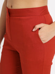 Maroon Colour Lycra Pants
