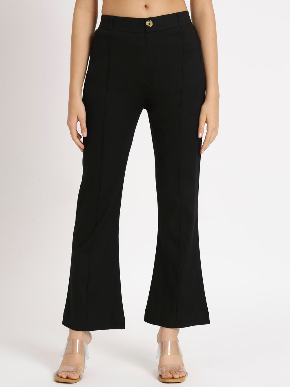 Black Bell Bottom Pants